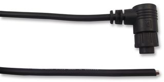 2CT3010-W04400 Circular Connector, R/A, 4WAY, 1m, Black multicomp Pro