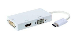 83-22070 Conv, USB Type C Plug, DVI/HDMI/VGA Rcpt multicomp Pro