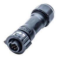 BD-06BFMA-QL8MP0 Industrial Circular, Rcpt, 6Pos, Cable Amphenol LTW