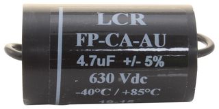 FP-CA-4.7-Au Cap, 4.7µF, 630V, 5%, PP, Panel LCR Components