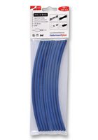 308-30612 Heatshrink, 3:1, 6mm, Blu, PK10 HELLERMANNTYTON