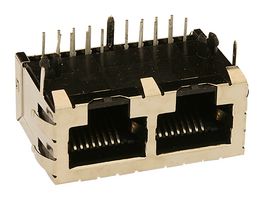 43223-8128 RJ45 Conn, R/A Jack, 8P8C, 2GANG, Th Molex