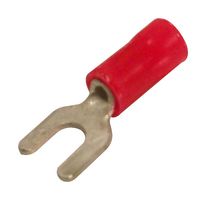 2-34541-1 Crimp Terminal, Fork, #6, 16AWG, Red Amp - Te Connectivity