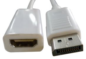 PS000195 Adapter, DP Plug-HDMI A Rcpt, White multicomp Pro