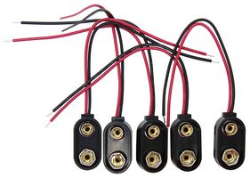 MP007078 Battery Holder, Snap On , 4" Wire Lead multicomp Pro