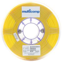 MC011444 3D Printer Filament, ABS, 1.75mm, Yellow multicomp