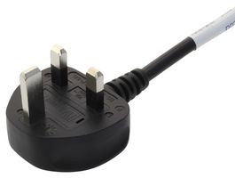 GW-151679 Power Cord, BS 1363A Plug-IEC C13, 1m multicomp Pro