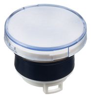 HW1A-P1W Lens, Pilot Light, White, Round, 22mm Idec