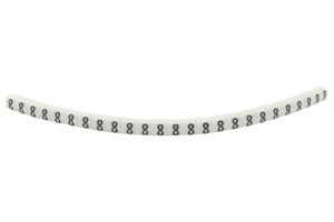 901-11023 Cable Marker, Pre Printed, Pvc, White HELLERMANNTYTON