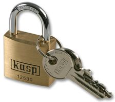 K12530 Padlock, Brass PREM, 30mm KASP Security