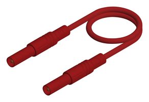 934172101 Test Lead, 4mm Banana Plug, Red, 500mm Hirschmann Test And Measurement