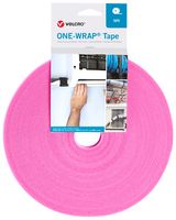 Vel-OW64109 Tape, PP, 10mm X 25m, Pink Velcro