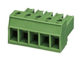 Pc 4/ 7-ST-7,62 Terminal Block, Pluggable, 7Pos, 10AWG Phoenix Contact
