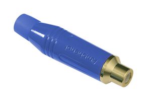 ACJR-Blu RCA Connector, Jack, 2Pos, 13.8mm, Blue Amphenol Sine/TUCHEL