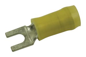322985 Crimp Terminal, Fork, #6, 10AWG, Yellow Amp - Te Connectivity