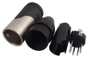 AX5M Plug, xlr, Free, Nickel, 5WAY Amphenol Sine/TUCHEL