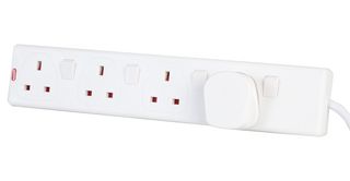 9393-5m Extension Lead, 4GANG, IND SW, 5m Pro Elec