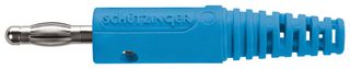FK 8 L Ni / Bl Conn, Banana, Plug, 32A, Blue, Solder SCHUTZINGER