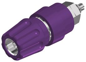 930136109 Binding Post, 63A, Panel, Violet Hirschmann Test And Measurement