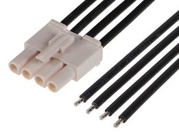 216291-1041 Cable ASSY, 4P WTB Rcpt-Free End, 5.9" Molex