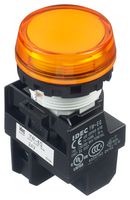 YW1P-1BEQ4A Pilot Light, Amber, 24Vac/Vdc Idec