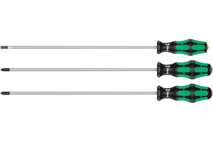 05347735002 Screwdriver Set, SL/PH/PZ, 3Pc Wera
