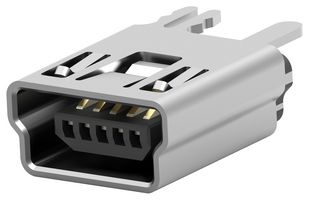 2041517-1 Conn, Mini USB Type B, Rcpt, 5WAYS, THT Te Connectivity