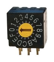 SD-1011 Rotary Code SW, 16Pos, Hex, 0.1A, 5V Nidec Copal Electronics