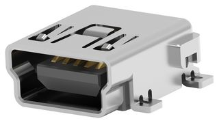 2-1734035-2 Mini USB Conn, 2.0 Type B, R/A Rcpt, 5P Te Connectivity