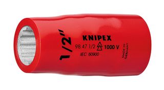 98 47 11/16" Socket, 12 Point, 11/16", 1/2" Drive Knipex