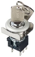 LBW6MK-2ST6A Keylock Switch, DPDT, 2 Pos, 5A, 250VAC Idec
