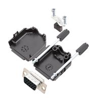 L17DPPK09-Bk+L77HDE15S Hd-D Sub Connector, Rcpt, 15Pos, Solder Amphenol ICC