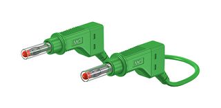 66.9407-100-25 PVC TEST LEAD, GREEN, 1M, 600V, 32A STAUBLI