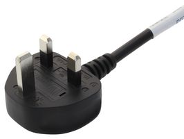 GW-151680 Power Cord, BS 1363A Plug-IEC C13, 2m multicomp Pro