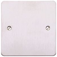 K14330 BSS BLANK PLATE, 1 GANG, BRUSHED SS, WHITE HONEYWELL