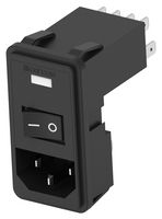 6609101-7 Pwr Entry Mod, IEC 60320 C14, 10A, 250V CORCOM - Te Connectivity