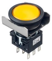 LBW6L-M1T64Y PB SWITCH, DPDT, 24VAC/DC, SOLDER, YEL IDEC