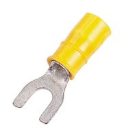34176 Crimp Terminal, Fork, #10, 10AWG, Yellow Amp - Te Connectivity