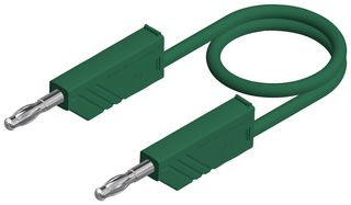 934507104 Test Lead, 4mm Banana Plug, Green, 1.5m Hirschmann Test And Measurement