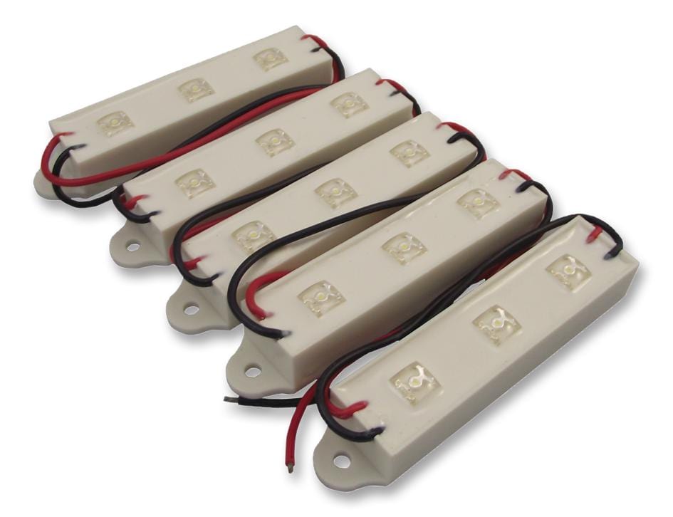 OMC LED Strip & Tape Lights LMMW1 LED MODULE WATERPROOF 12V WHITE, PK5 OMC 1693867 LMMW1