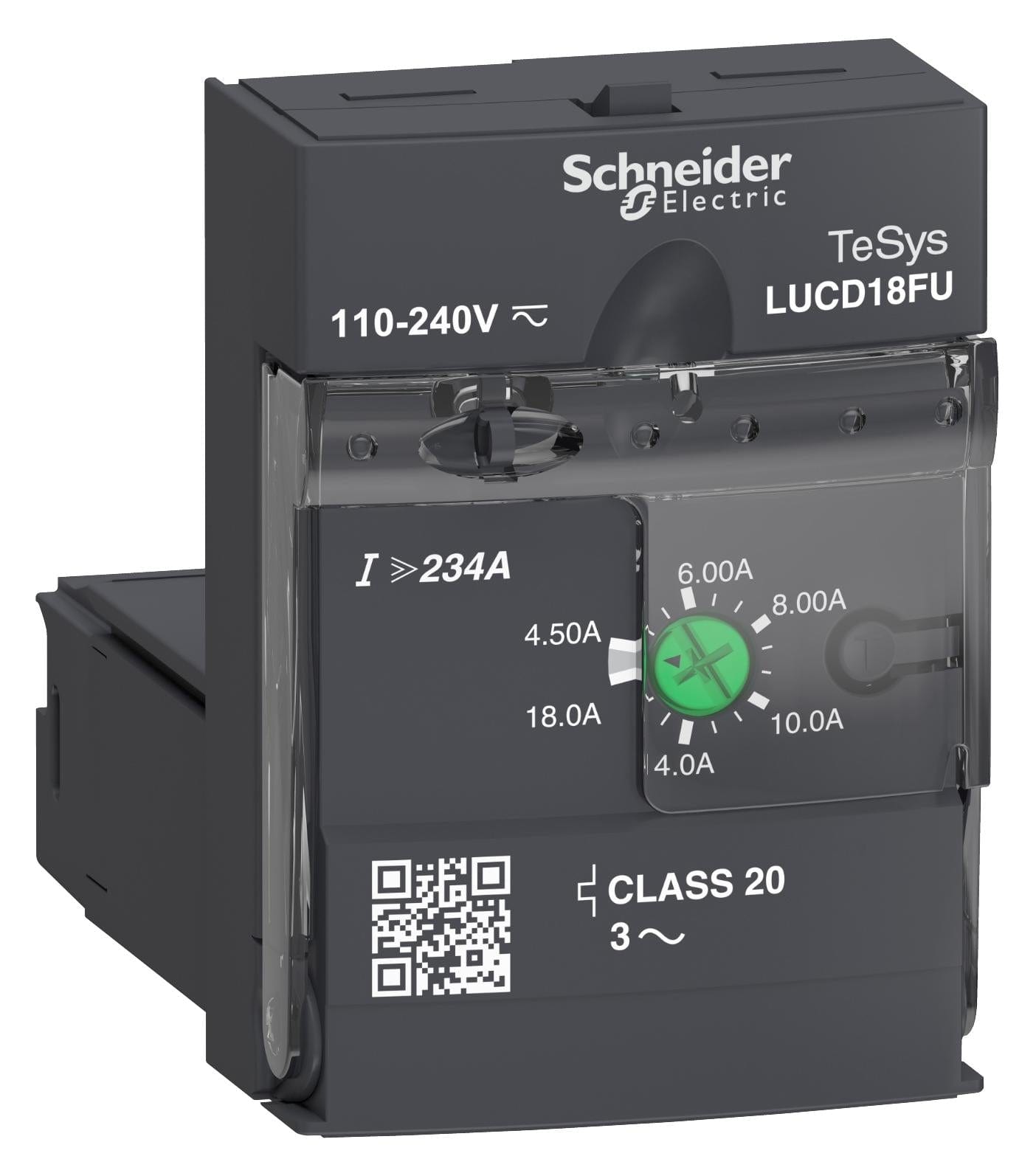 SCHNEIDER ELECTRIC Motor Starter LUCD18FU UNIT 4.5-18A 110-240V SCHNEIDER ELECTRIC 3407850 LUCD18FU