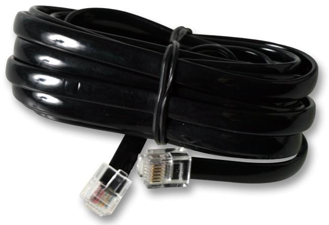 MULTICOMP PRO Telephone Cables PS11461 CABLE, RJ12-RJ12 (6P6C), X WIRE, BLK 10M MULTICOMP PRO 2070346 MP009282