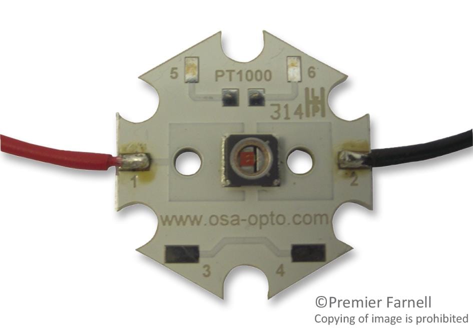 OSA OPTO LIGHT LED Modules, Single Colour OCL-440-MUR-STAR LED, STAR-BOARD, RED,  660NM OSA OPTO LIGHT 2313516 OCL-440-MUR-STAR