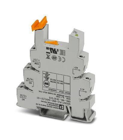 PHOENIX CONTACT Relay Sockets PLC-BSC- 24DC/21-21 RELAY SOCKET, 24VDC, DIN RAIL PHOENIX CONTACT 3259374 PLC-BSC- 24DC/21-21