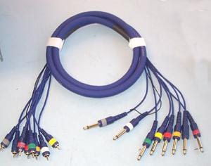PRO SIGNAL Audio & Video PSG01218 8-WAY PHONO TO JACK LOOM - 1.8M PRO SIGNAL 3401979 PSG01218