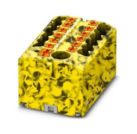 PHOENIX CONTACT Power Distribution Blocks PTFIX 6/12X2,5-FE-G TB, POWER DISTRIBUTION, 13P, 12AWG, B/Y PHOENIX CONTACT 3242462 PTFIX 6/12X2,5-FE-G
