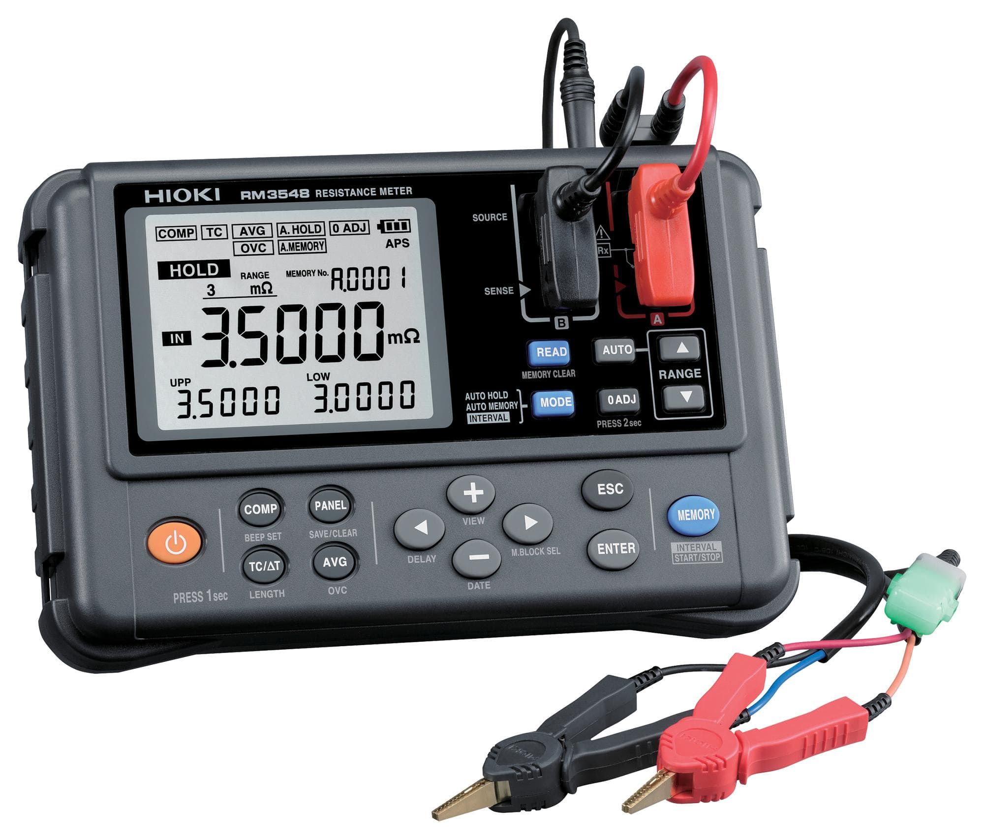HIOKI Resistivity RM3548 RESISTANCE METER, 3.5MOHM, 27.2OZ HIOKI 3234181 RM3548