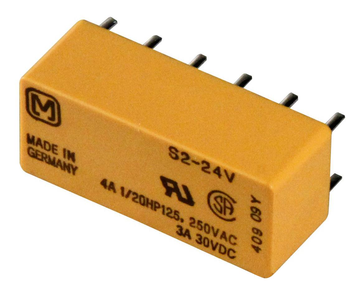 PANASONIC Power - General Purpose S2-DC12V RELAY, 2NO, 2NC, 250VAC, 30VDC, 4A PANASONIC 1175722 S2-DC12V
