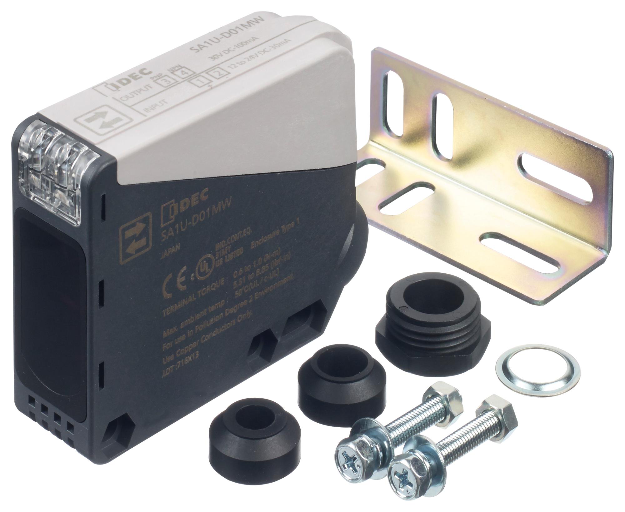 IDEC Distance SA1U-D01MW PHOTOELECTRIC SENSOR, 1M, NPN/PNP, SCREW IDEC 2833044 SA1U-D01MW