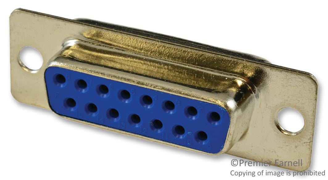 MULTICOMP Standard SPC15316 D SUB CONN, RCPT, 15POS, SOLDER MULTICOMP 2751244 SPC15316